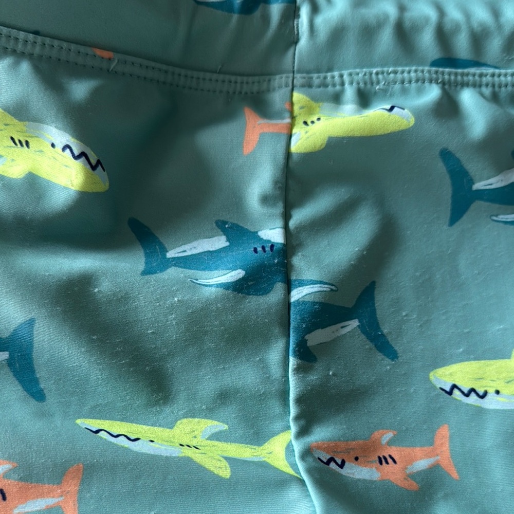 Carter's Green and Blue Rashguard Swim Set - Picture 4 of 5